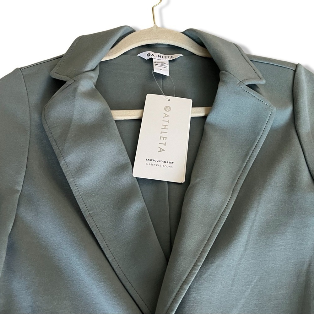 NWT Athleta Eastbound Travel Blazer | Minimalistic Grey | Size 0 - Picture 14 of 14